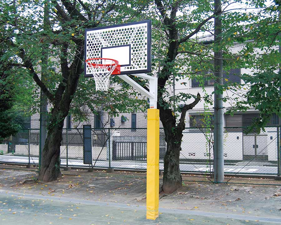 バスケットゴール（ジュニア用）防護マット付きの画像