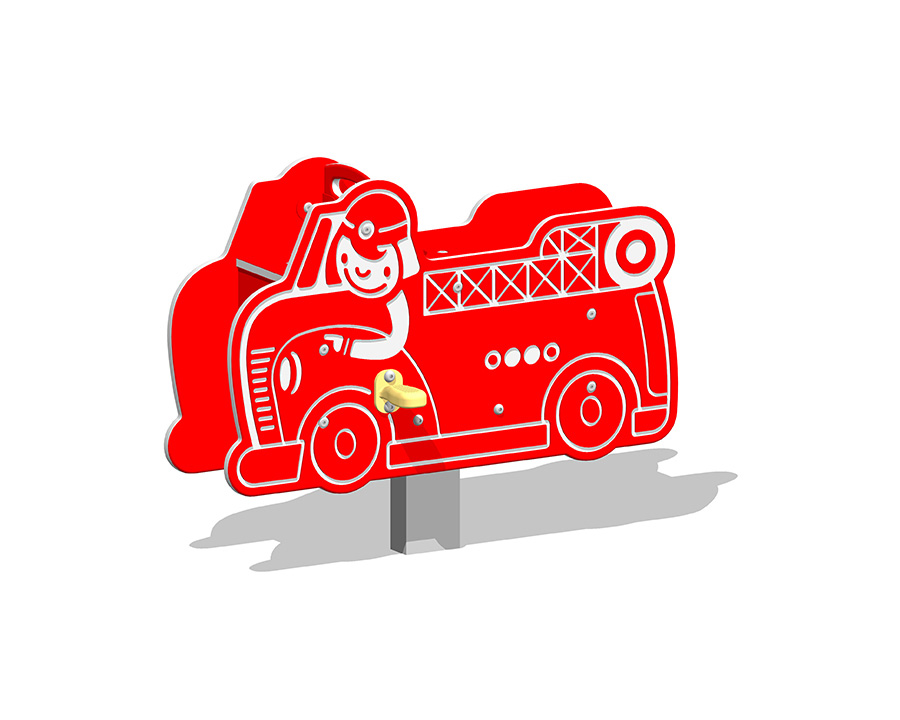 スイング遊具　消防車の画像