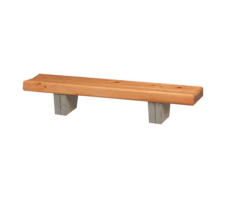 木製ベンチ　幅1.8ｍ（コンクリート脚）