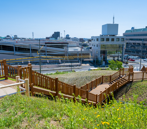 史跡小牧山(デッキ・木橋)