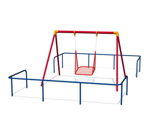 シングルユニバーサルブランコ+境界柵